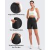 imageG4Free Womens Athletic Running Shorts High Waisted Bermuda Summer Casual Shorts for Golf Yoga with PocketsBlack