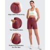 imageG4Free Womens Athletic Running Shorts High Waisted Bermuda Summer Casual Shorts for Golf Yoga with PocketsDark Burgundy