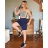 imageG4Free Womens Athletic Running Shorts High Waisted Bermuda Summer Casual Shorts for Golf Yoga with PocketsRoyal Blue