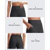imageG4Free Womens Ribbed Wide Leg Yoga Capri Pants High Waist Summer Lightweight Loose Cropped Pants with PocketsBlack