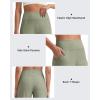 imageG4Free Womens Ribbed Wide Leg Yoga Capri Pants High Waist Summer Lightweight Loose Cropped Pants with PocketsGray Olive