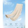 imageG4Free Womens Ribbed Wide Leg Yoga Capri Pants High Waist Summer Lightweight Loose Cropped Pants with PocketsLight Khaki