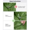 imageG4Free Womens UPF 50 Sun Shirts Lightweight Quick Dry Long Sleeve Workout Tops Lightweight Running PulloverArmy Green