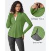 imageG4Free Womens UPF 50 Sun Shirts Lightweight Quick Dry Long Sleeve Workout Tops Lightweight Running PulloverArmy Green