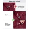 imageG4Free Womens UPF 50 Sun Shirts Lightweight Quick Dry Long Sleeve Workout Tops Lightweight Running PulloverBurgundy