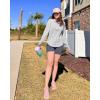 imageG4Free Womens UPF 50 Sun Shirts Lightweight Quick Dry Long Sleeve Workout Tops Lightweight Running PulloverGray