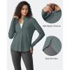 imageG4Free Womens UPF 50 Sun Shirts Lightweight Quick Dry Long Sleeve Workout Tops Lightweight Running PulloverGrey Sage