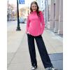 imageG4Free Womens UPF 50 Sun Shirts Lightweight Quick Dry Long Sleeve Workout Tops Lightweight Running PulloverHot Pink