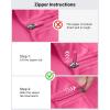 imageG4Free Womens UPF 50 Sun Shirts Lightweight Quick Dry Long Sleeve Workout Tops Lightweight Running PulloverHot Pink