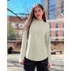 imageG4Free Womens UPF 50 Sun Shirts Lightweight Quick Dry Long Sleeve Workout Tops Lightweight Running PulloverMushroom