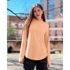 imageG4Free Womens UPF 50 Sun Shirts Lightweight Quick Dry Long Sleeve Workout Tops Lightweight Running PulloverPeach Nectar