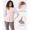 imageG4Free Womens UPF 50 Sun Shirts Lightweight Quick Dry Long Sleeve Workout Tops Lightweight Running PulloverSmoky Blush