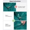imageG4Free Womens UPF 50 Sun Shirts Lightweight Quick Dry Long Sleeve Workout Tops Lightweight Running PulloverTeal