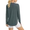 imageG4Free Womens UPF 50 UV Shirts Long Sleeve Workout Sun Shirt Outdoor Gym Hiking Tops Quick Dry LightweightGrey Sage