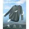 imageG4Free Womens UPF 50 UV Shirts Long Sleeve Workout Sun Shirt Outdoor Gym Hiking Tops Quick Dry LightweightGrey Sage
