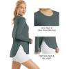 imageG4Free Womens UPF 50 UV Shirts Long Sleeve Workout Sun Shirt Outdoor Gym Hiking Tops Quick Dry LightweightGrey Sage