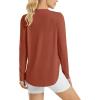 imageG4Free Womens UPF 50 UV Shirts Long Sleeve Workout Sun Shirt Outdoor Gym Hiking Tops Quick Dry LightweightJam Brown