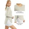 imageG4Free Womens UPF 50 UV Shirts Long Sleeve Workout Sun Shirt Outdoor Gym Hiking Tops Quick Dry LightweightMushroom