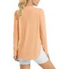 imageG4Free Womens UPF 50 UV Shirts Long Sleeve Workout Sun Shirt Outdoor Gym Hiking Tops Quick Dry LightweightPeach Nectar