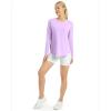 imageG4Free Womens UPF 50 UV Shirts Long Sleeve Workout Sun Shirt Outdoor Gym Hiking Tops Quick Dry LightweightPurple