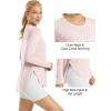 imageG4Free Womens UPF 50 UV Shirts Long Sleeve Workout Sun Shirt Outdoor Gym Hiking Tops Quick Dry LightweightSmoky Blush