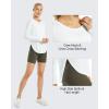 imageG4Free Womens UPF 50 UV Shirts Long Sleeve Workout Sun Shirt Outdoor Gym Hiking Tops Quick Dry LightweightWhite