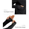 imageWomens UPF 50 Sun Protection Hoodie Shirts Lightweight Quick Dry Long Sleeve Zip Jacket with Pocket Hiking OutdoorBlack