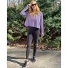 imageWomens UPF 50 Sun Protection Hoodie Shirts Lightweight Quick Dry Long Sleeve Zip Jacket with Pocket Hiking OutdoorGray Purple