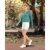 imageWomens UPF 50 Sun Protection Hoodie Shirts Lightweight Quick Dry Long Sleeve Zip Jacket with Pocket Hiking OutdoorMyrtle Green