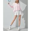 imageWomens UPF 50 Sun Protection Hoodie Shirts Lightweight Quick Dry Long Sleeve Zip Jacket with Pocket Hiking OutdoorPink