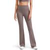 imageG4Free BareFeel Yoga Pants Women High Waisted Flared Leggings with Pockets Soft Casual Flare Pants 29quot31quot33quotTaupe