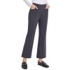 imageG4Free Dress Work Pants Women Yoga Business Casual Pants with Pockets Strechy Flare Wide Leg Ankle Pants 25quot27quot29quotGrey
