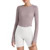 imageG4Free UPF 50 Rash Guard for Women Long Sleeve Workout Tops Lightweight Sun Shirts UV Protection Athletic HikingGray Lilac