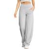 imageG4Free Wide Leg Pants for Women Loose Yoga Pants with Pockets PetiteRegularTall Stretch Casual Lounge PantsLight Grey