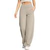imageG4Free Wide Leg Pants for Women Loose Yoga Pants with Pockets PetiteRegularTall Stretch Casual Lounge PantsMocha