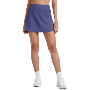 imageG4Free Barefeel 15quot Tennis Skirts for Women High Waisted A Line Casual Athletic Golf Skorts Inner Shorts with 2 PocketsDusky Purple
