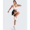 imageG4Free 2 in 1 Flowy Athletic Running Shorts for Women Mid Rise Quick Dry Workout Summer Shorts for Tennis with LinerBlack