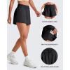 imageG4Free 2 in 1 Flowy Athletic Running Shorts for Women Mid Rise Quick Dry Workout Summer Shorts for Tennis with LinerBlack