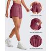 imageG4Free 2 in 1 Flowy Athletic Running Shorts for Women Mid Rise Quick Dry Workout Summer Shorts for Tennis with LinerDark Burgundy