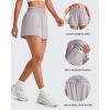 imageG4Free 2 in 1 Flowy Athletic Running Shorts for Women Mid Rise Quick Dry Workout Summer Shorts for Tennis with LinerGrey