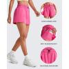 imageG4Free 2 in 1 Flowy Athletic Running Shorts for Women Mid Rise Quick Dry Workout Summer Shorts for Tennis with LinerHot Pink