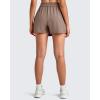 imageG4Free 2 in 1 Wrap Style Women Tennis Skorts Wide Leg Elastic Waist Hiking Shorts Workout with Cargo PocketCocoa Beige