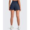 imageG4Free 2 in 1 Wrap Style Women Tennis Skorts Wide Leg Elastic Waist Hiking Shorts Workout with Cargo PocketDark Blue