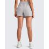 imageG4Free 2 in 1 Wrap Style Women Tennis Skorts Wide Leg Elastic Waist Hiking Shorts Workout with Cargo PocketGrey