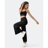 imageG4Free 252729 Wide Leg Pants for Women Ankle Length Loose Yoga Cross High Waist Dance Casual Pants with PocketsBlack