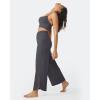 imageG4Free 252729 Wide Leg Pants for Women Ankle Length Loose Yoga Cross High Waist Dance Casual Pants with PocketsDeep Grey