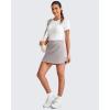 imageG4Free A Line Golf Skirts for Women Elastic High Waisted Tennis Skorts Soft Casual Athletic Inner Shorts with 4 PocketsLight Gray