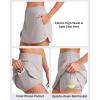imageG4Free A Line Golf Skirts for Women Elastic High Waisted Tennis Skorts Soft Casual Athletic Inner Shorts with 4 PocketsLight Gray