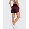 imageG4Free Athletic Shorts for Women Lightweight Running Shorts with Pockets 5quot Quick Dry Workout Shorts for Gym ExerciseBurgundy