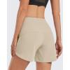 imageG4Free Athletic Shorts for Women Lightweight Running Shorts with Pockets 5quot Quick Dry Workout Shorts for Gym ExerciseKhaki